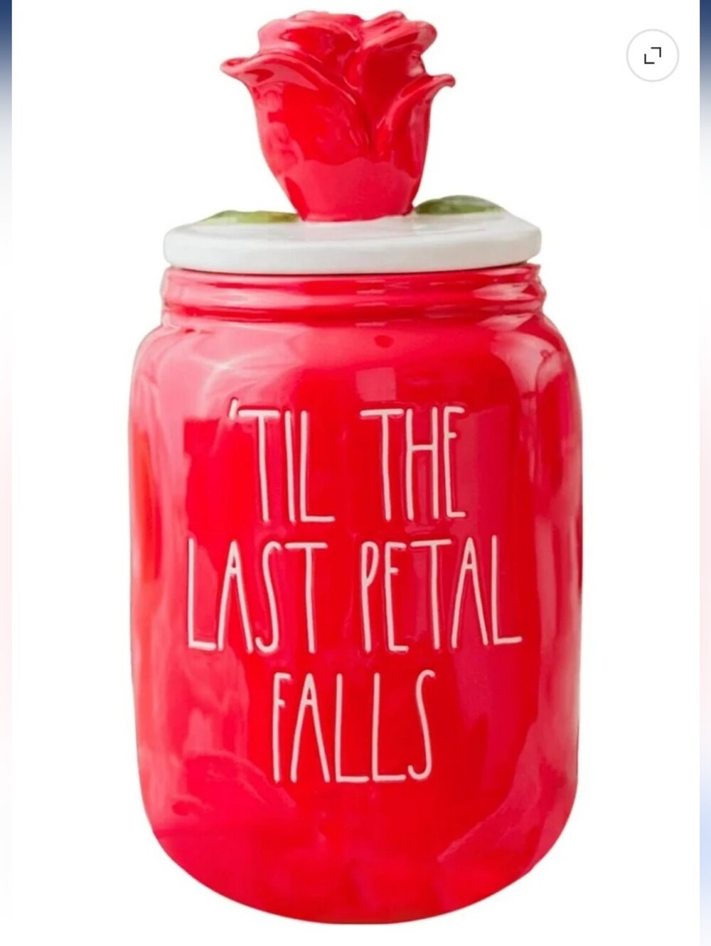 Disney Princess x Rae Dunn "'Til the Last Petal Falls" Ceramic Canister NWT